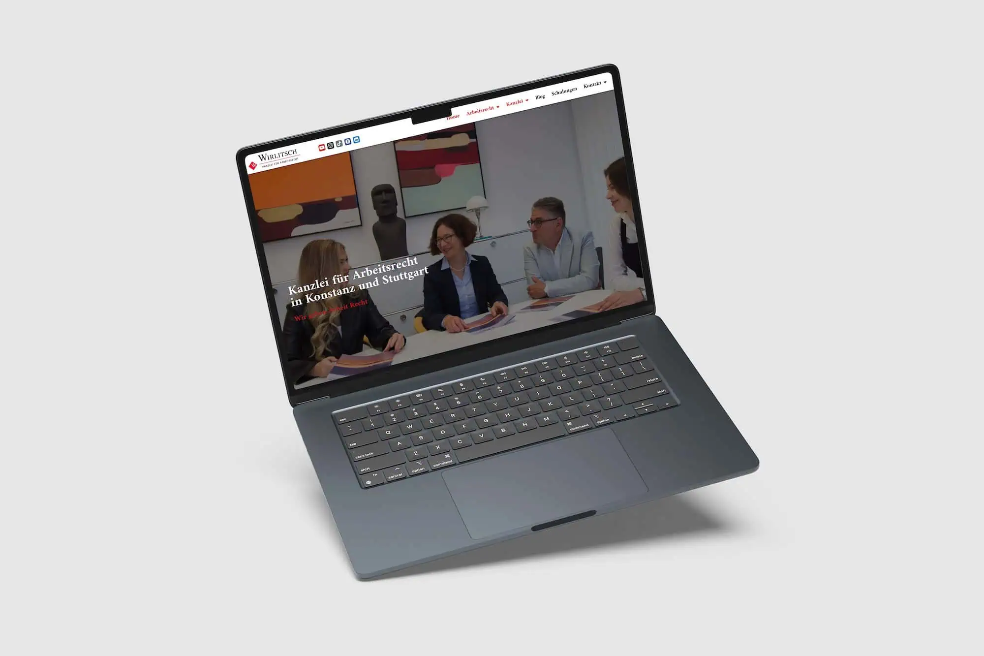 Website für eine Anwaltskanzlei, umgesetzt von LEOSA